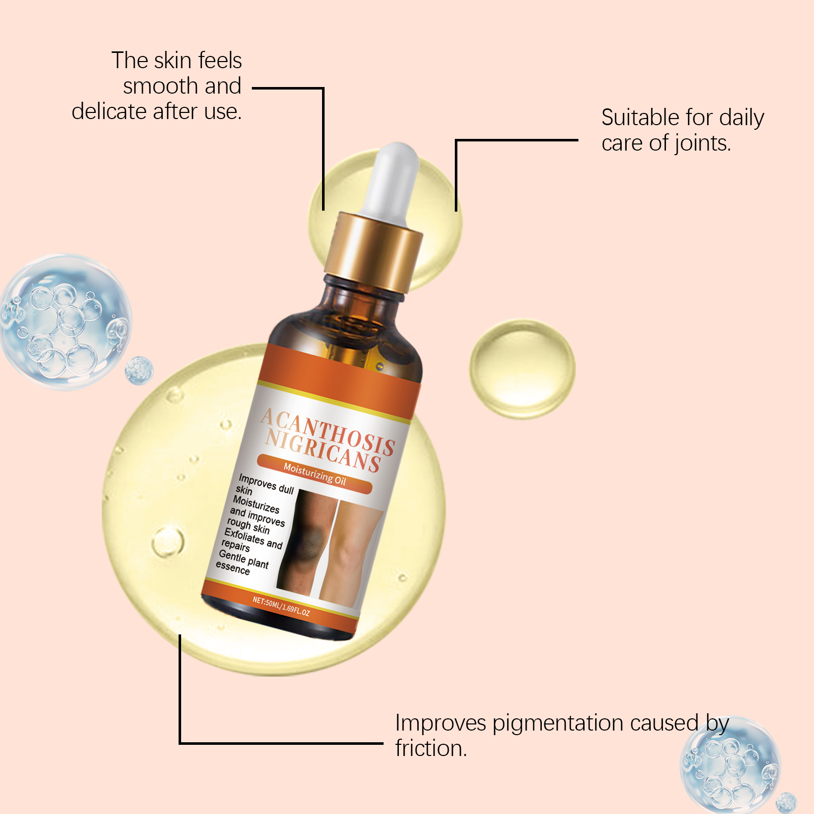 Body Nourishing Essential Oil Mild Care Full Skin Hydrating Daily Massage Serum Extract Liquid Soft Moisturizing