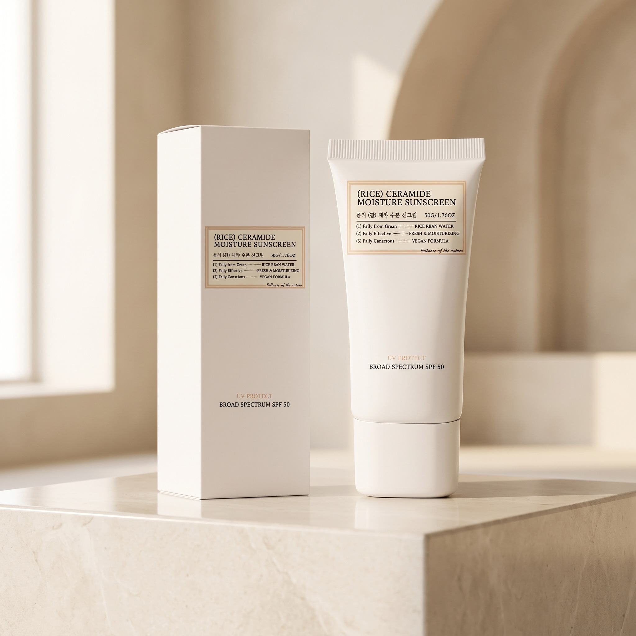 Rice Moisturizing Protection Lotion Mild Clean Light Hydrating Texture Care Skin Block Ultraviolet Ray