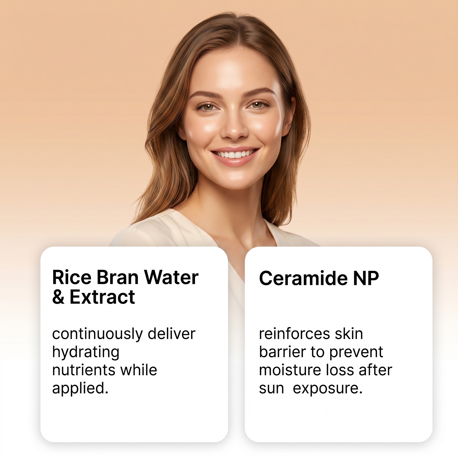 Rice Moisturizing Protection Lotion Mild Clean Light Hydrating Texture Care Skin Block Ultraviolet Ray