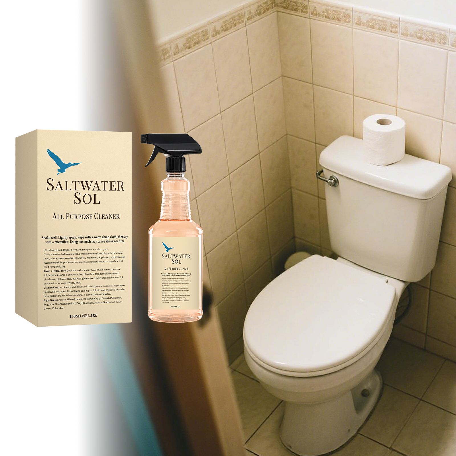 Multi Purpose Cleaner Mild Formula Long Lasting Fresh Scent Furniture Wall Tile Countertop Various Surfaces