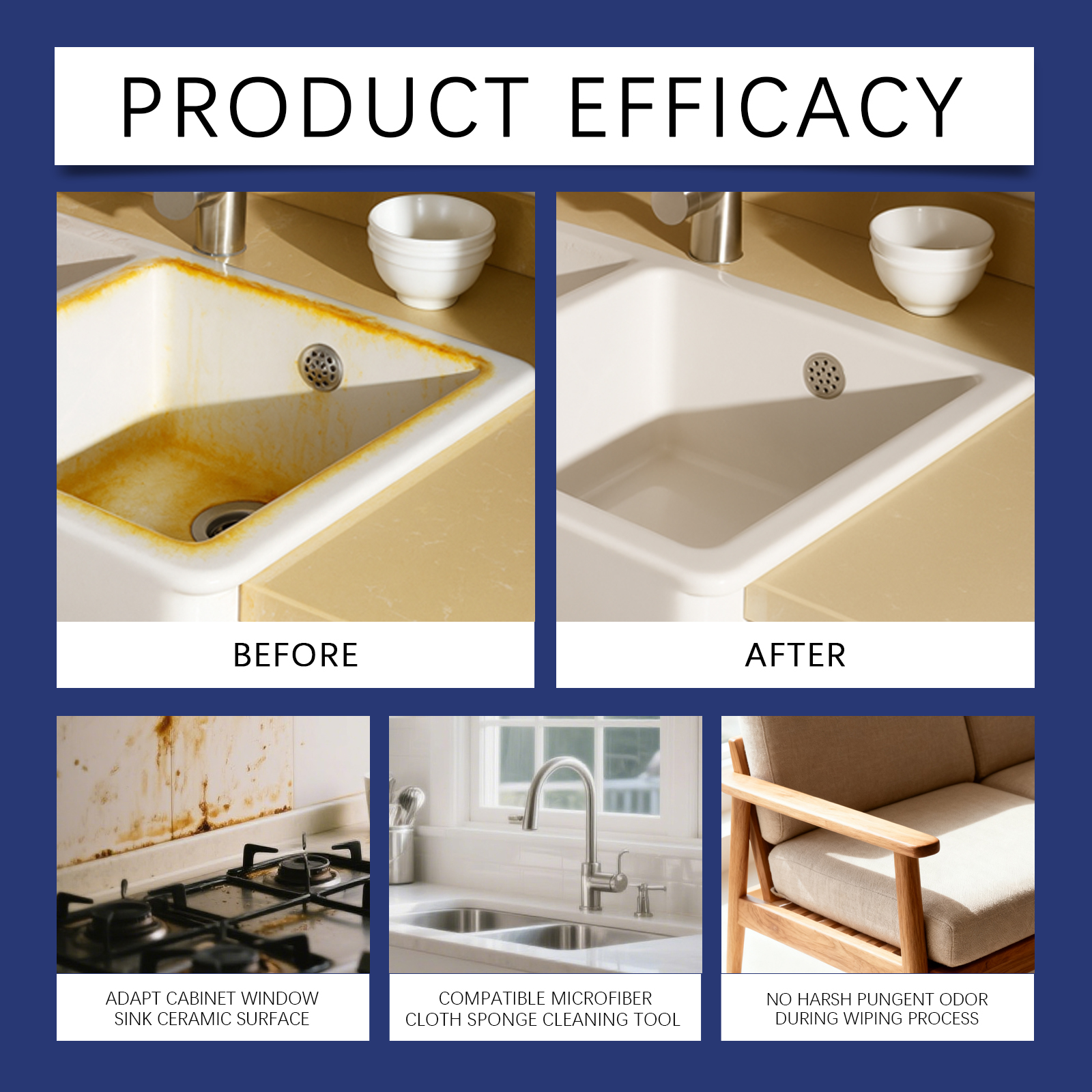 Multi Purpose Cleaner Mild Formula Long Lasting Fresh Scent Furniture Wall Tile Countertop Various Surfaces