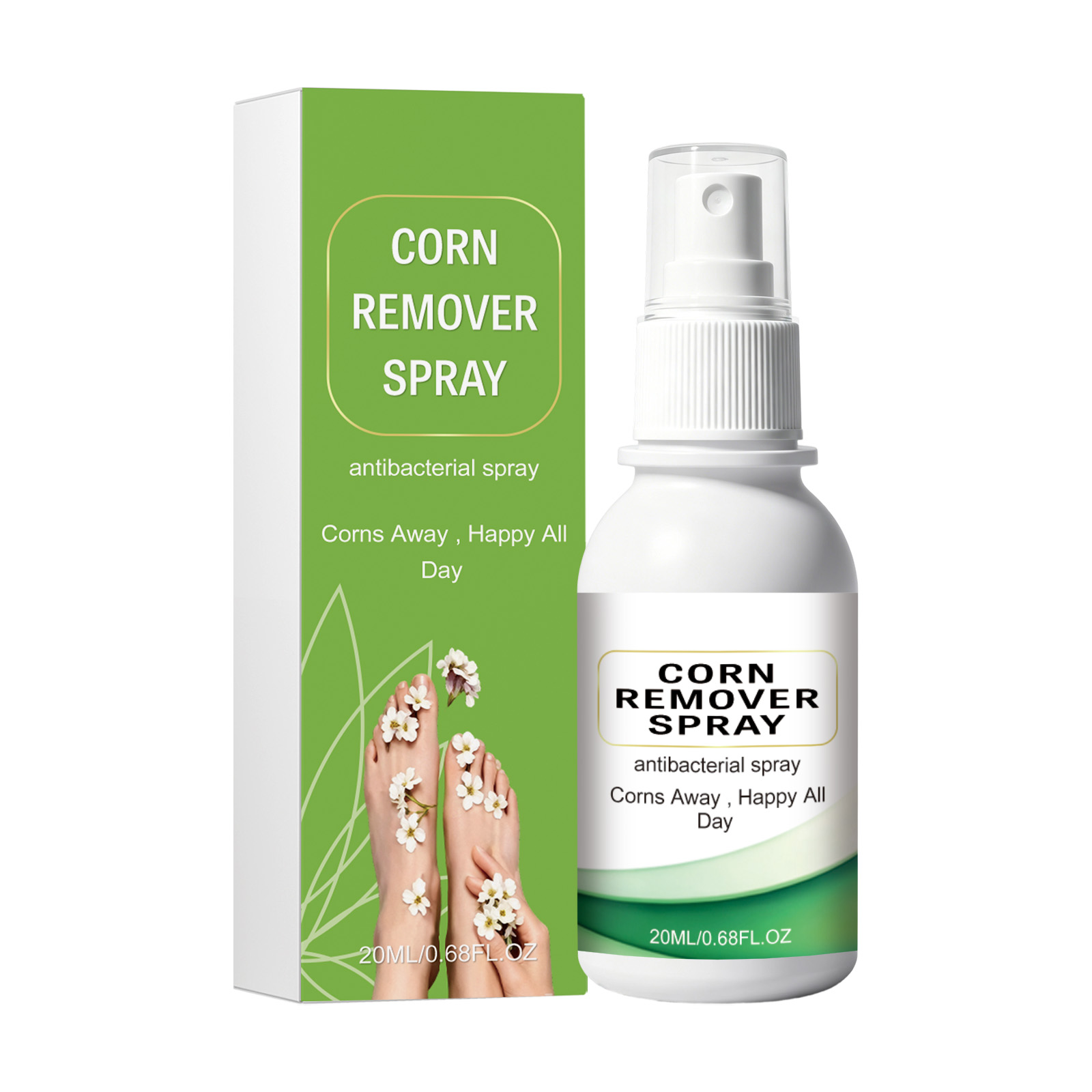 Heel Care Spray Soft Smooth Skin Clean Blemish Moist Tender Convenient Daily Care