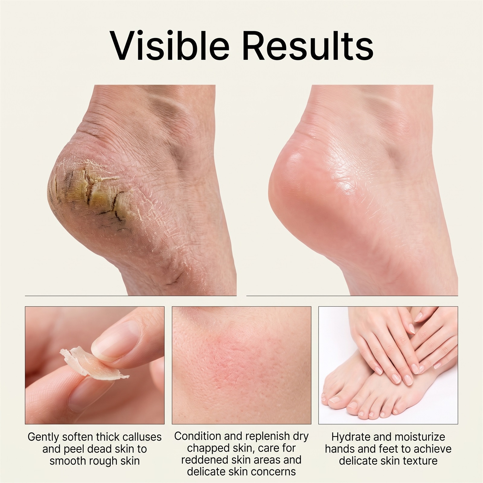 Heel Care Spray Soft Smooth Skin Clean Blemish Moist Tender Convenient Daily Care