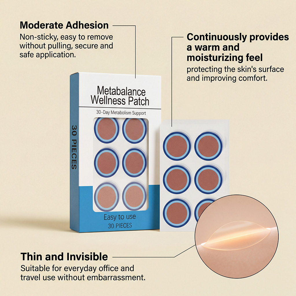 Body Care Patch Moist Soft Portable Daily Mild Natural Snug Skin Friendly Breathable Skin Treatment