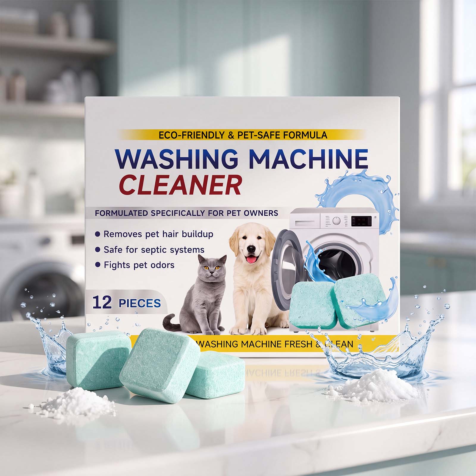 Washing Machine Cleaning Tablets Remove Odors No Disassembly Dissolve Lint Dirt Inner Tub