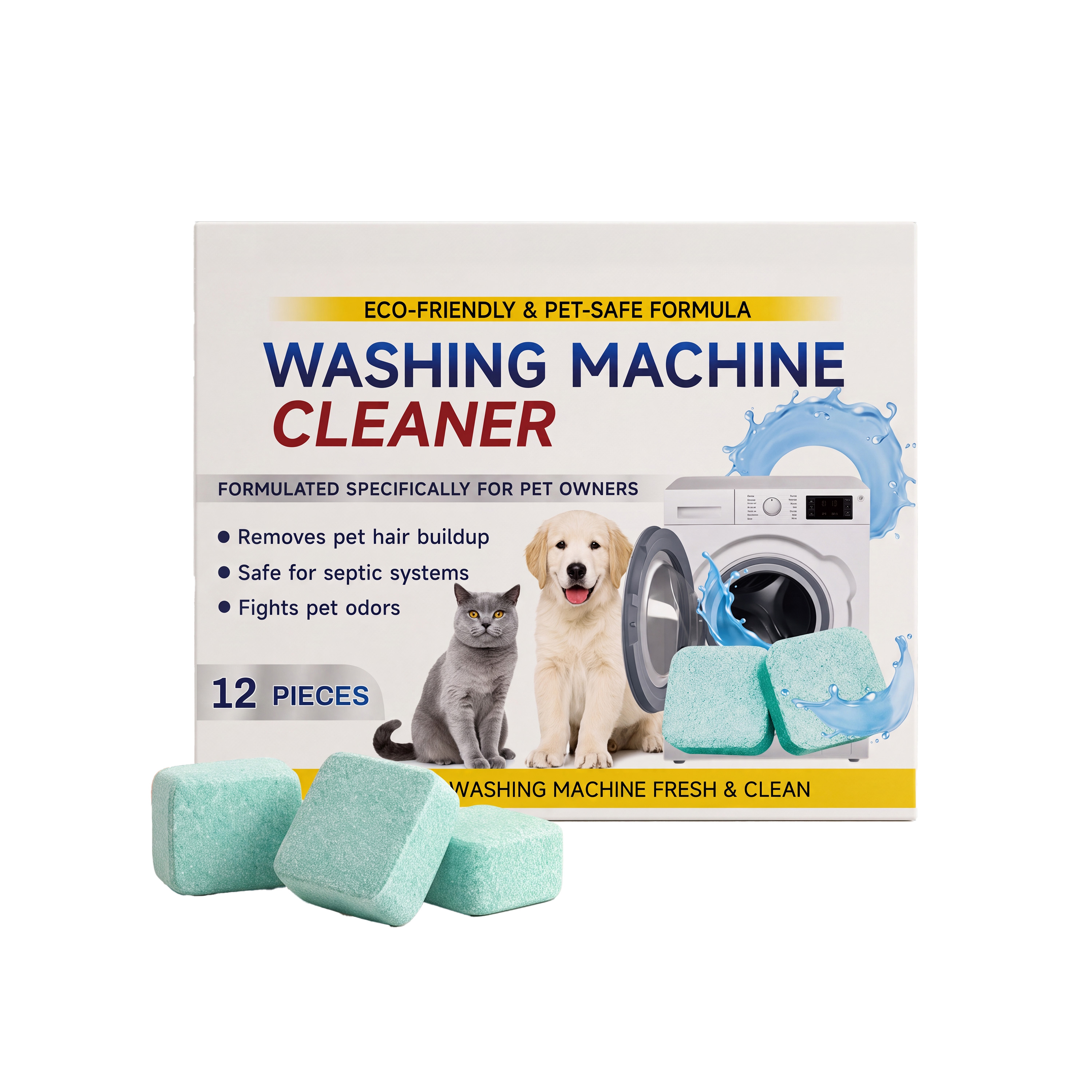 Washing Machine Cleaning Tablets Remove Odors No Disassembly Dissolve Lint Dirt Inner Tub