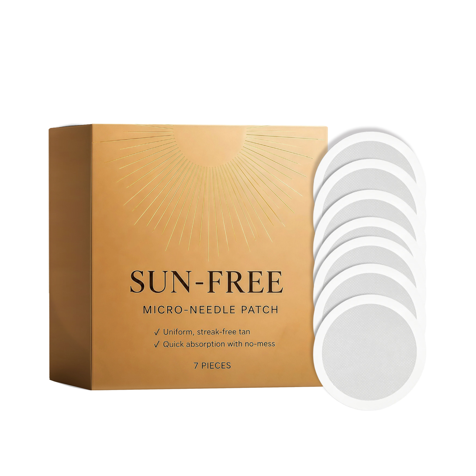 Body Tanning Care Microneedle Patch Deep Penetration Instant Stick Even Coloring Mild CE Certified Skin Treatment