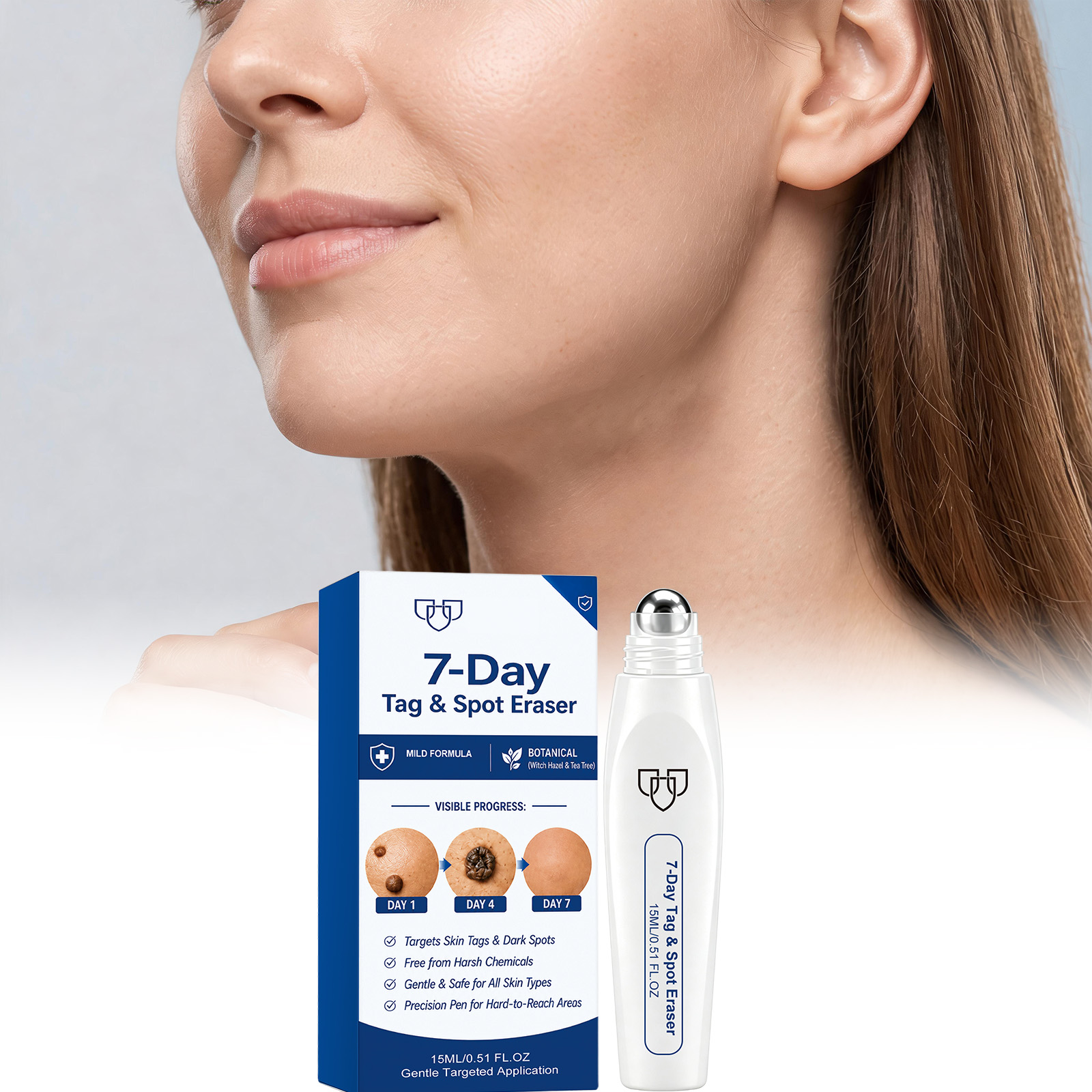 Skin Care Roller Pen Mild Formula Clean Body Skin Comfortable Breathable Smooth Daily Portable Convenient