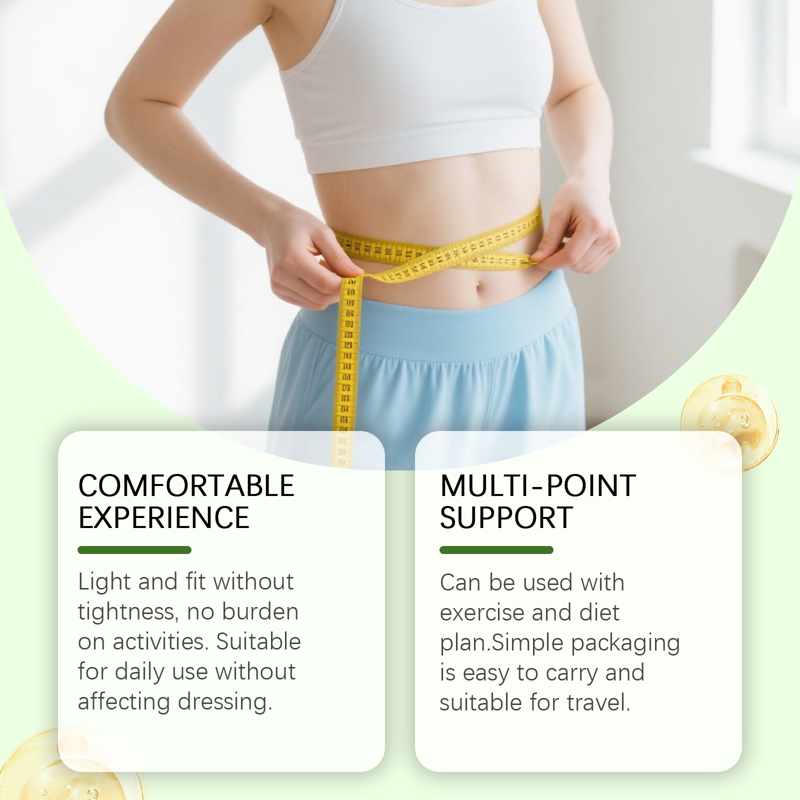 Body Shaping Care Patch Mild Ingredients Soft Skin Elegant Refreshing Comfort Light Figure Curve Care Patch