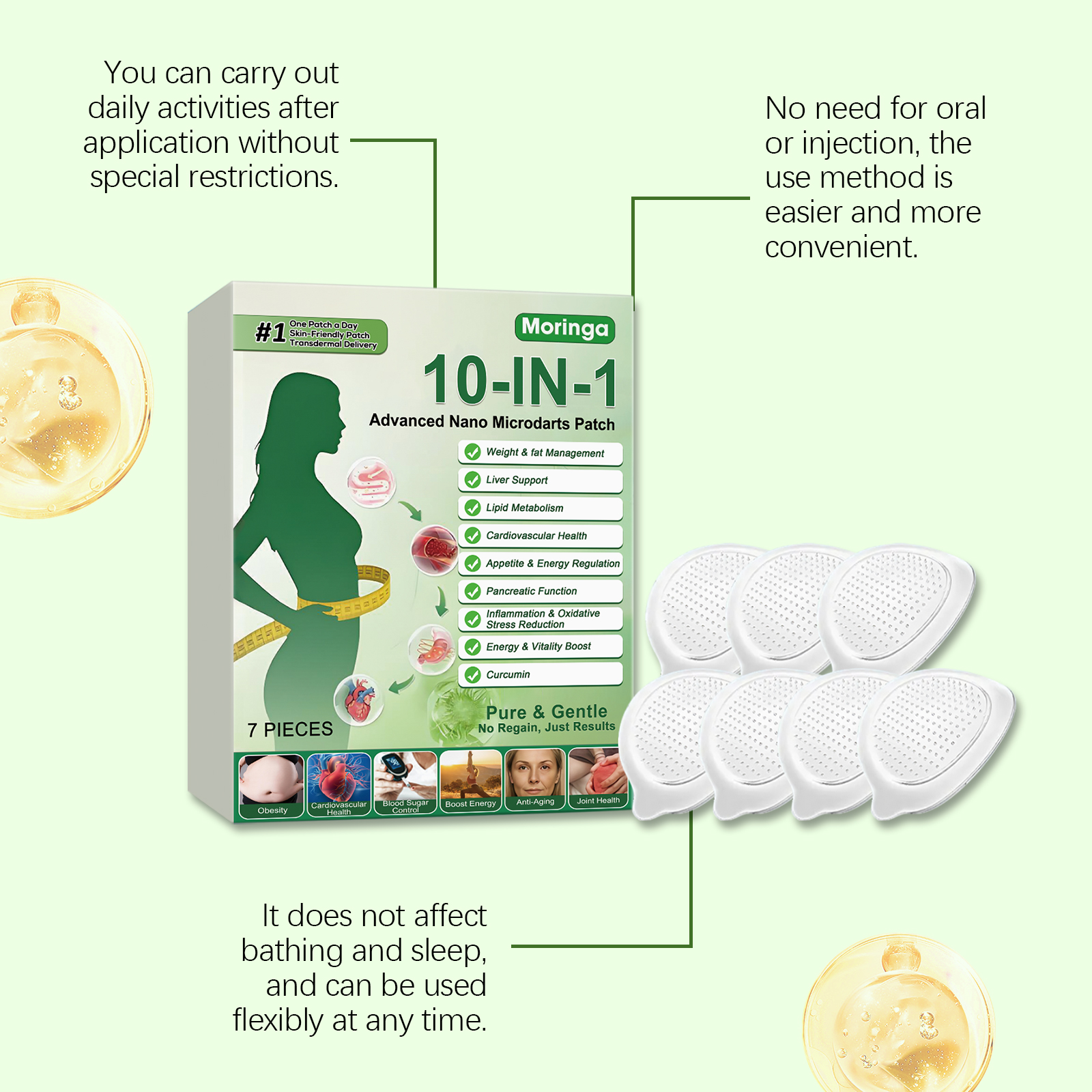 Body Shaping Care Patch Mild Ingredients Soft Skin Elegant Refreshing Comfort Light Figure Curve Care Patch