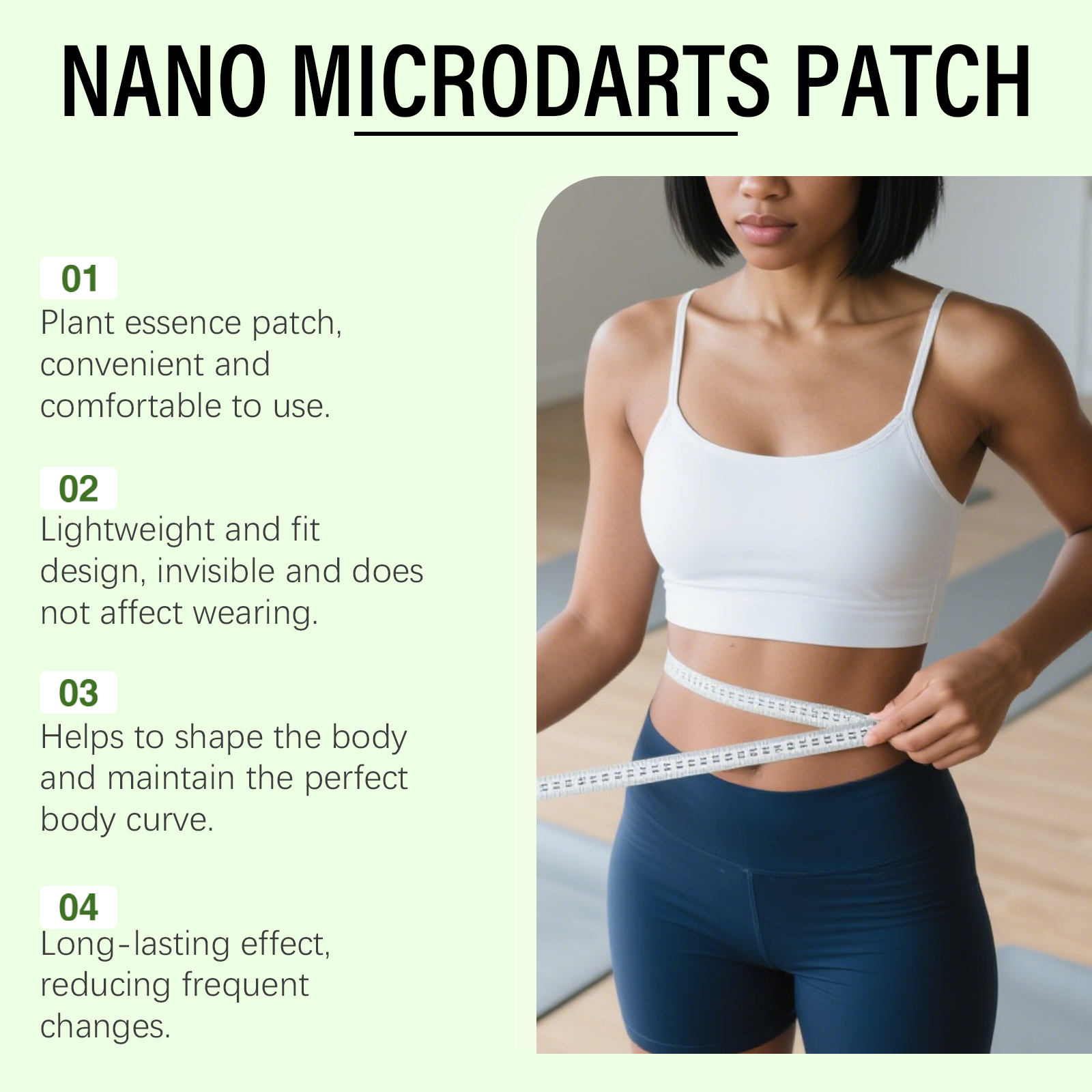 Body Shaping Care Patch Mild Ingredients Soft Skin Elegant Refreshing Comfort Light Figure Curve Care Patch