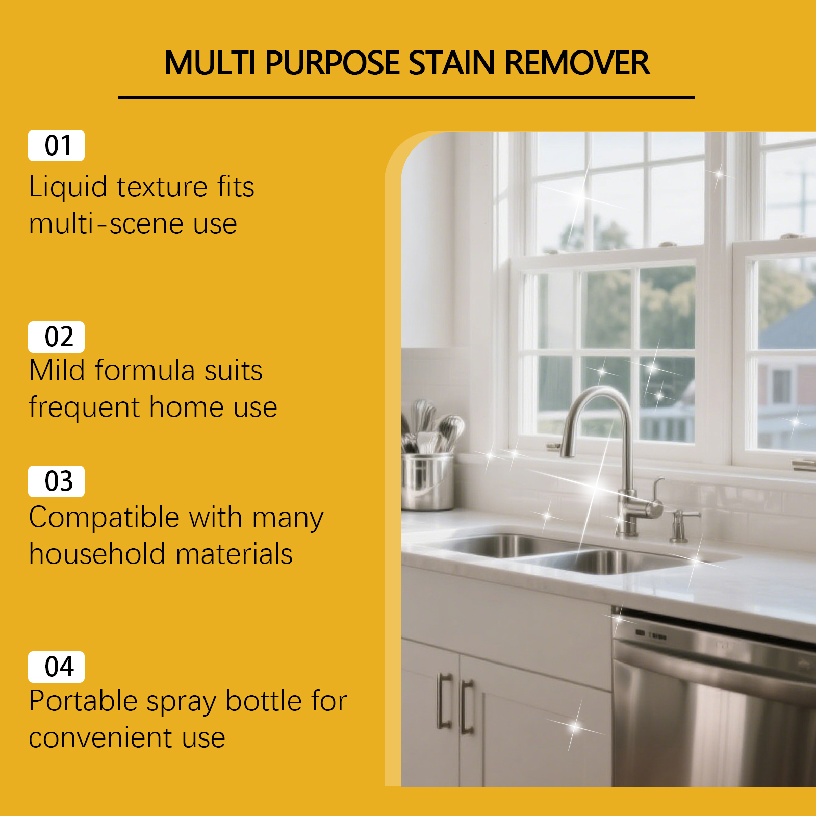 Multi Purpose Cleaner Strong Decontamination Bathroom Kitchen Furniture Surface Multi Scene Stain Remover Quick Cleaning