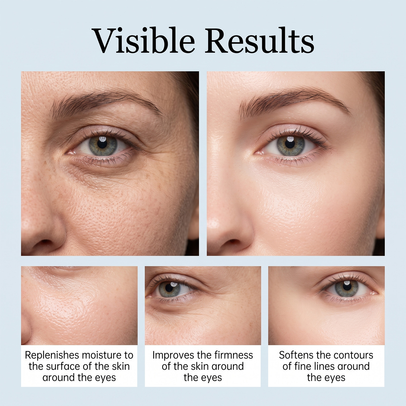 Lifting Brightening Eye Cream Delicate Creamy Gentle Hydrating Fast Absorbing Non Sticky Periocular Skin