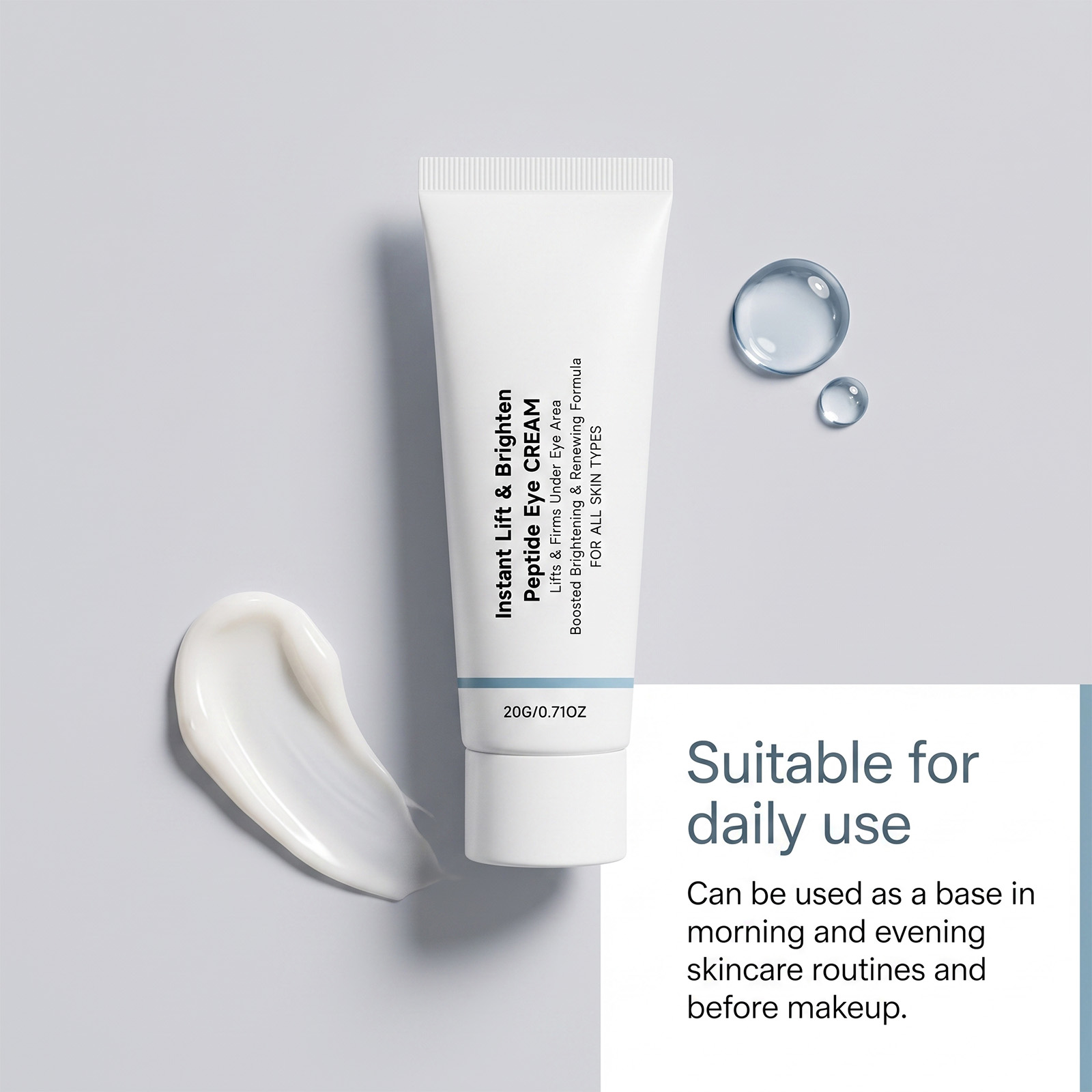 Lifting Brightening Eye Cream Delicate Creamy Gentle Hydrating Fast Absorbing Non Sticky Periocular Skin