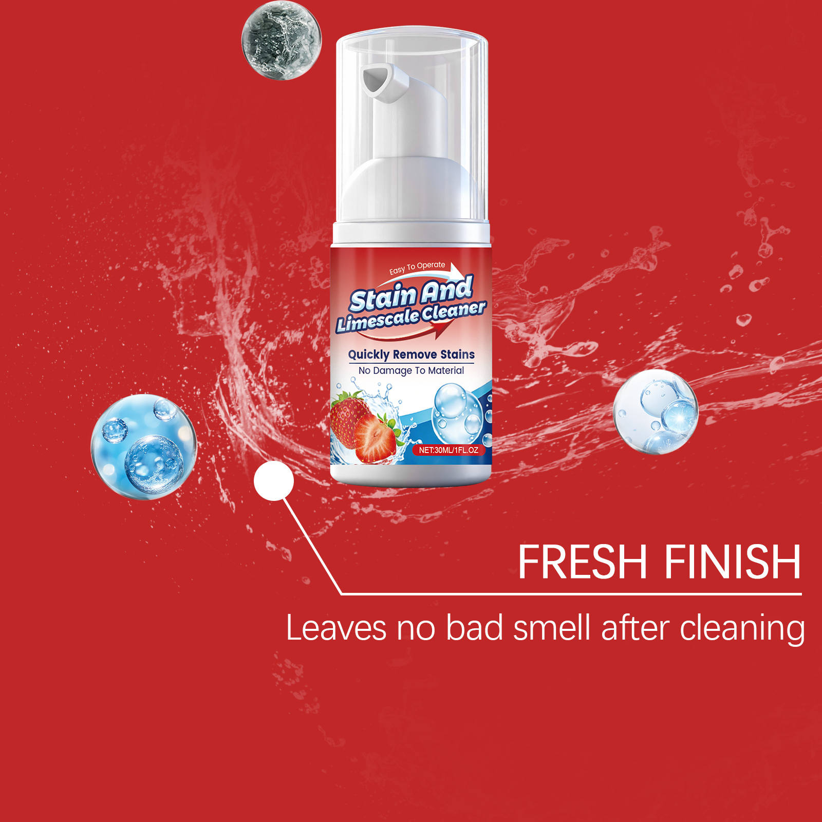 Stain Remover Mild Formula Cleans Dirt Home Kitchen Bathroom Multipurpose Maintenance Agent