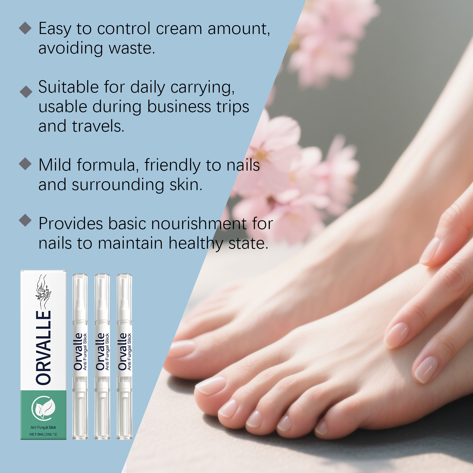 Nail Nourishing Pen Mild Ingredients Care Nourish Hand Foot Nails Soft Smooth Natural Gloss Daily Maintenance