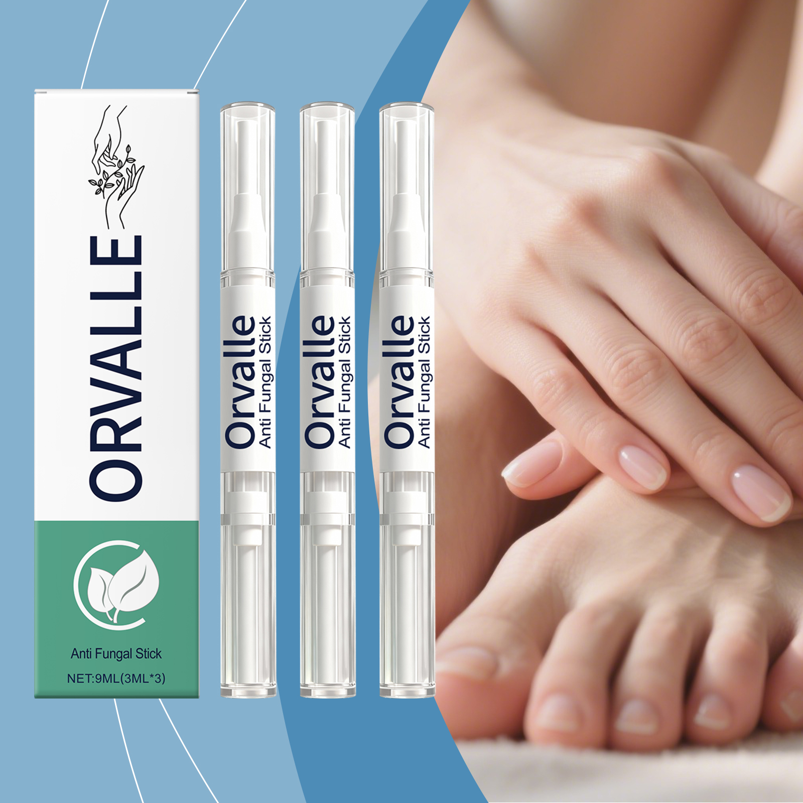 Nail Nourishing Pen Mild Ingredients Care Nourish Hand Foot Nails Soft Smooth Natural Gloss Daily Maintenance