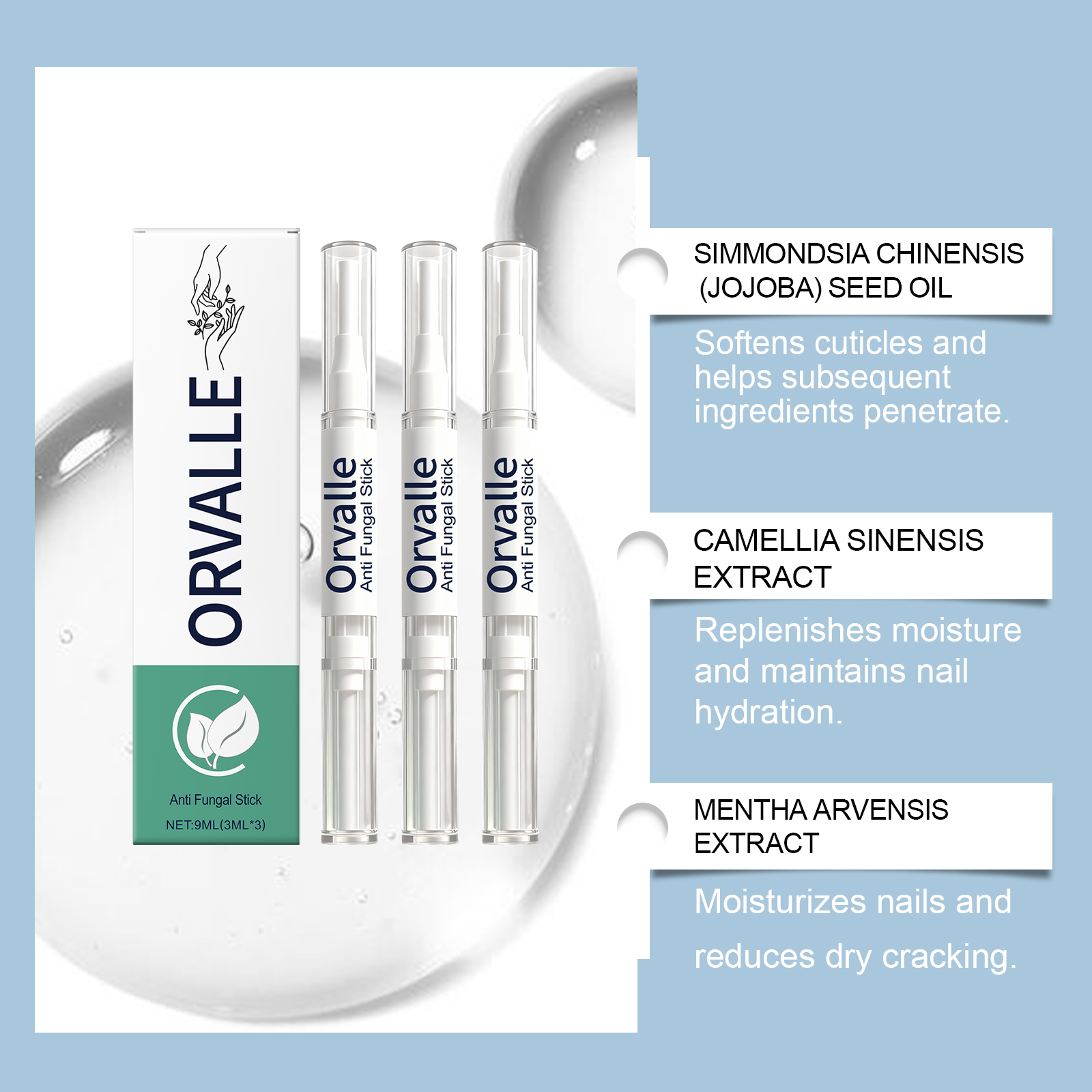 Nail Nourishing Pen Mild Ingredients Care Nourish Hand Foot Nails Soft Smooth Natural Gloss Daily Maintenance