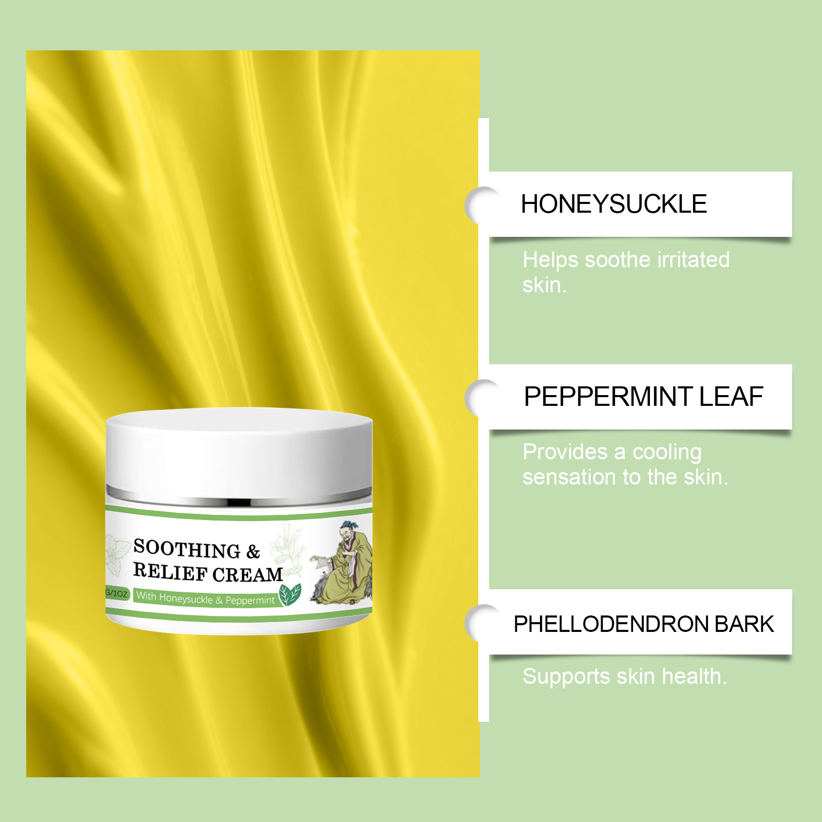 Herbal Skincare Moisturizing Cream Gentle Ingredients Plant Extract Moisturize Comfortable Application Body Skin Care