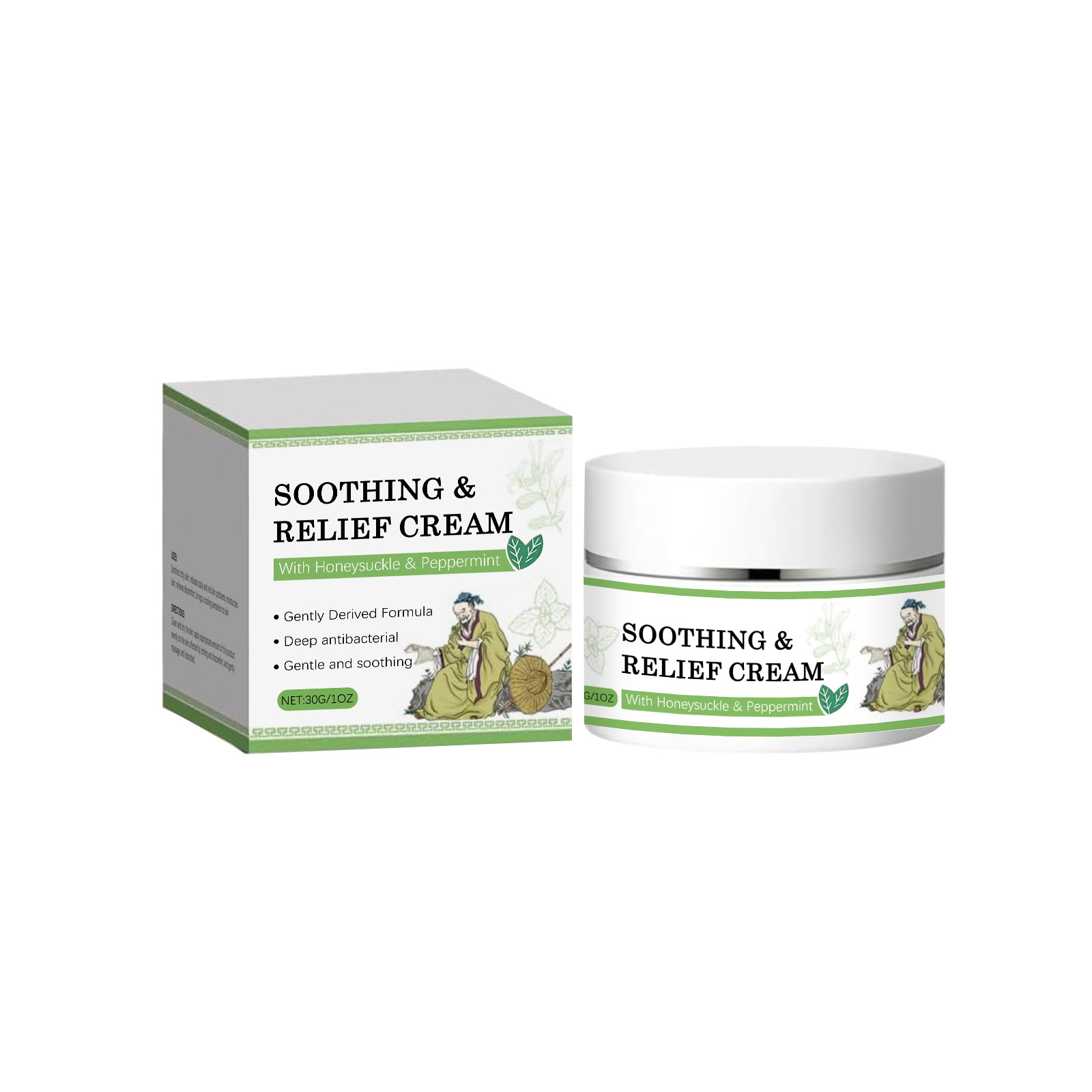 Herbal Skincare Moisturizing Cream Gentle Ingredients Plant Extract Moisturize Comfortable Application Body Skin Care