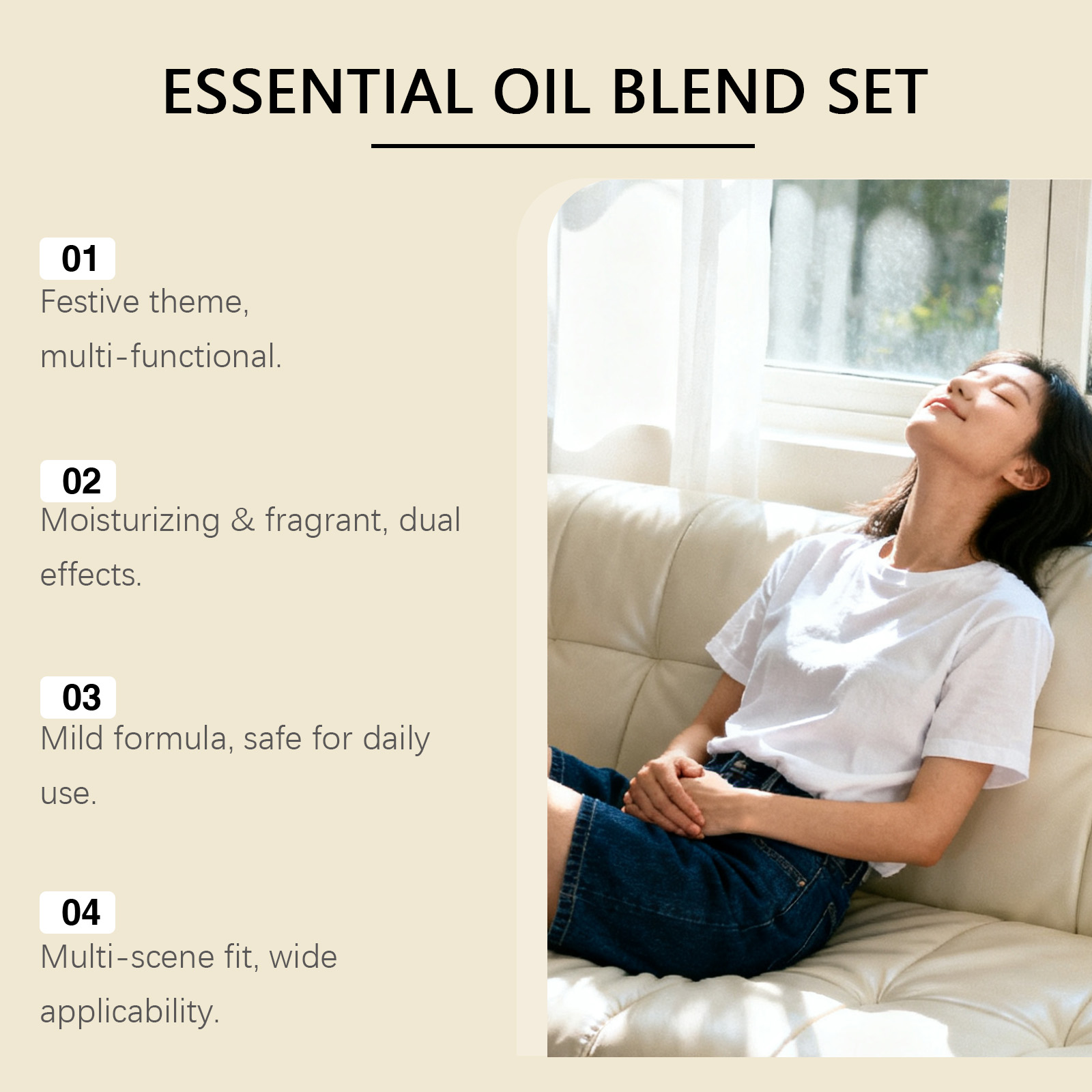 Fragrance Essential Oil Set Home Fresh Natural Long Lasting Christmas Festive Atmosphere Multi Purpose Aroma Diffuser