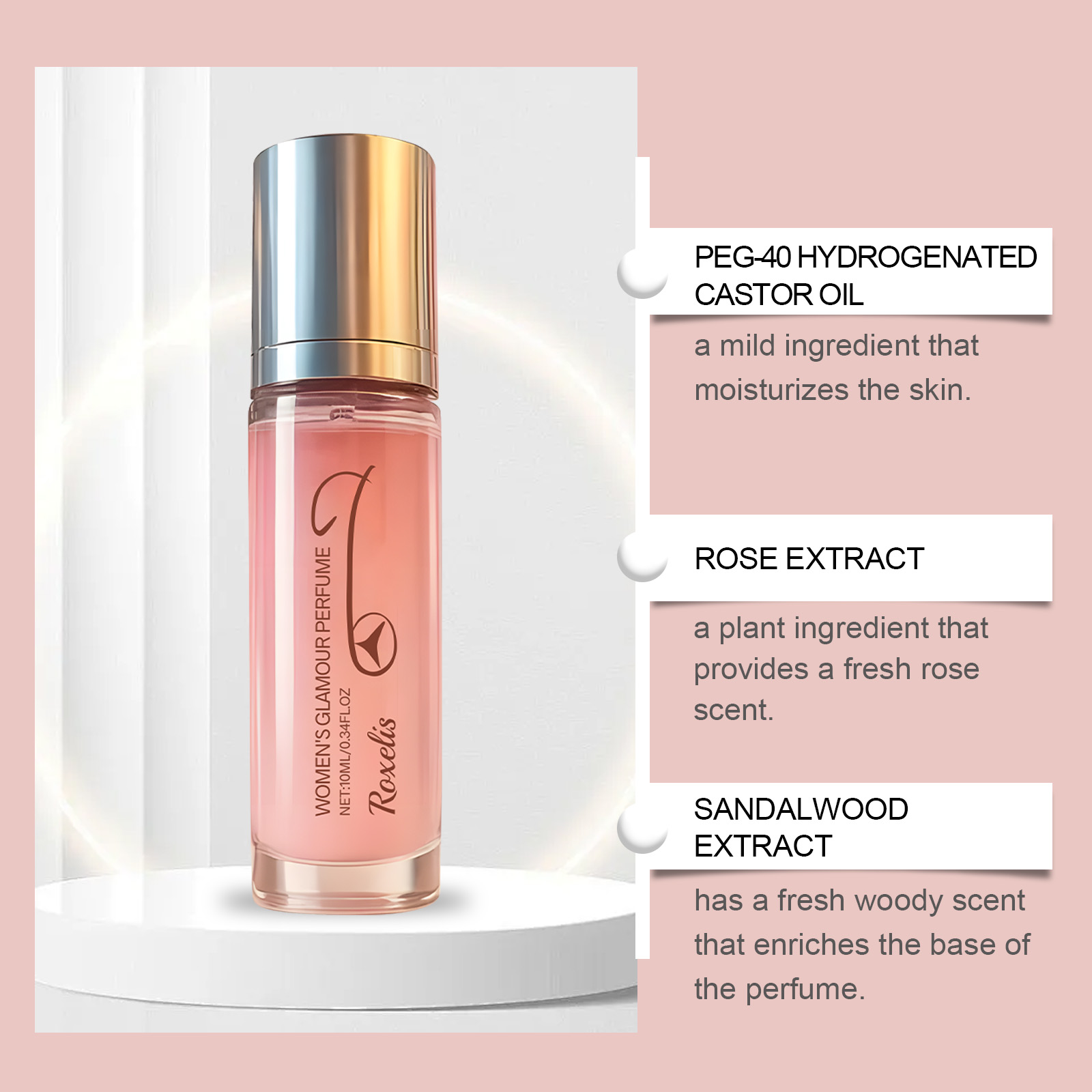Ladies Pheromone Eau De Toilette Fresh Scent Exudes Unique Charm Long Lasting Fits All Occasions