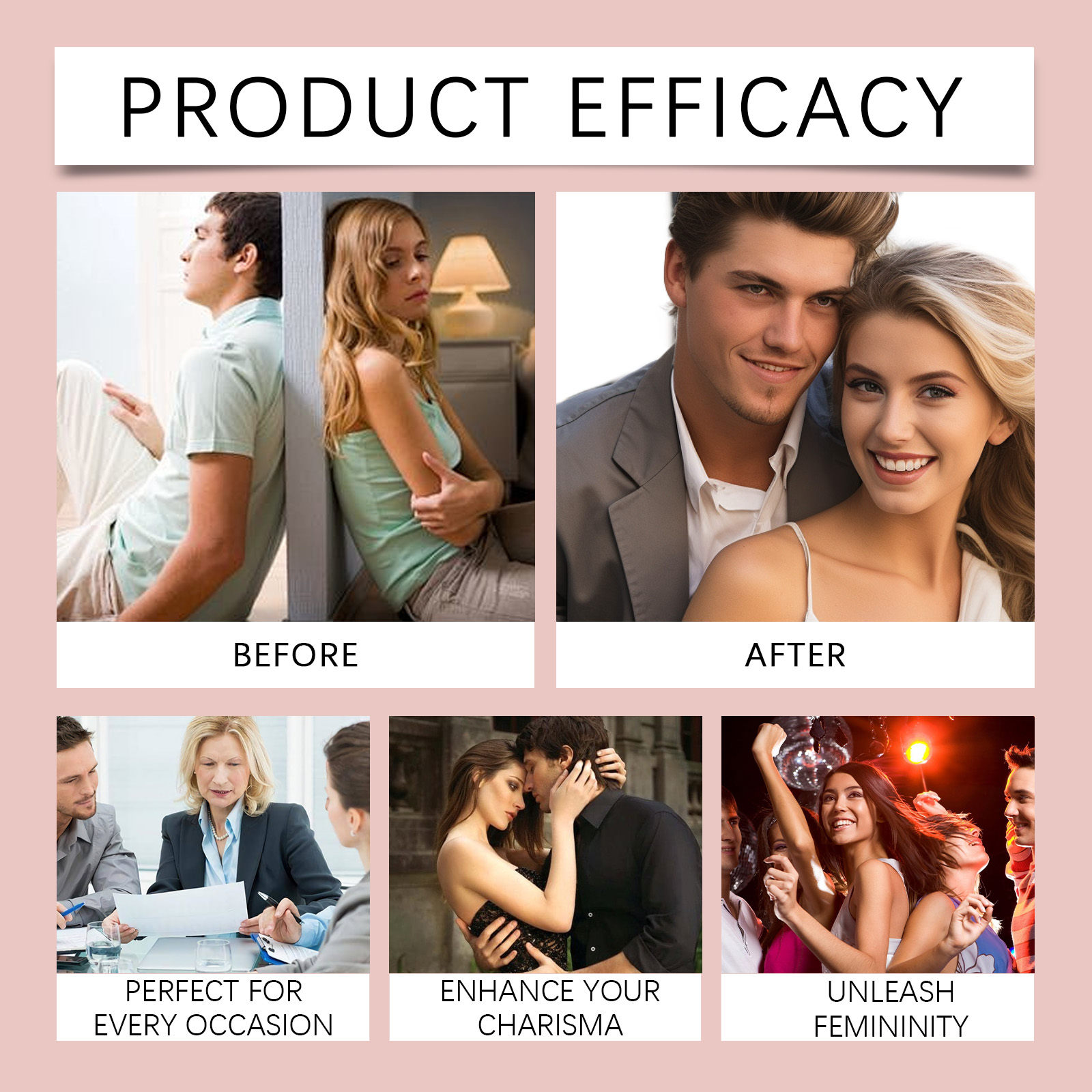 Ladies Pheromone Eau De Toilette Fresh Scent Exudes Unique Charm Long Lasting Fits All Occasions