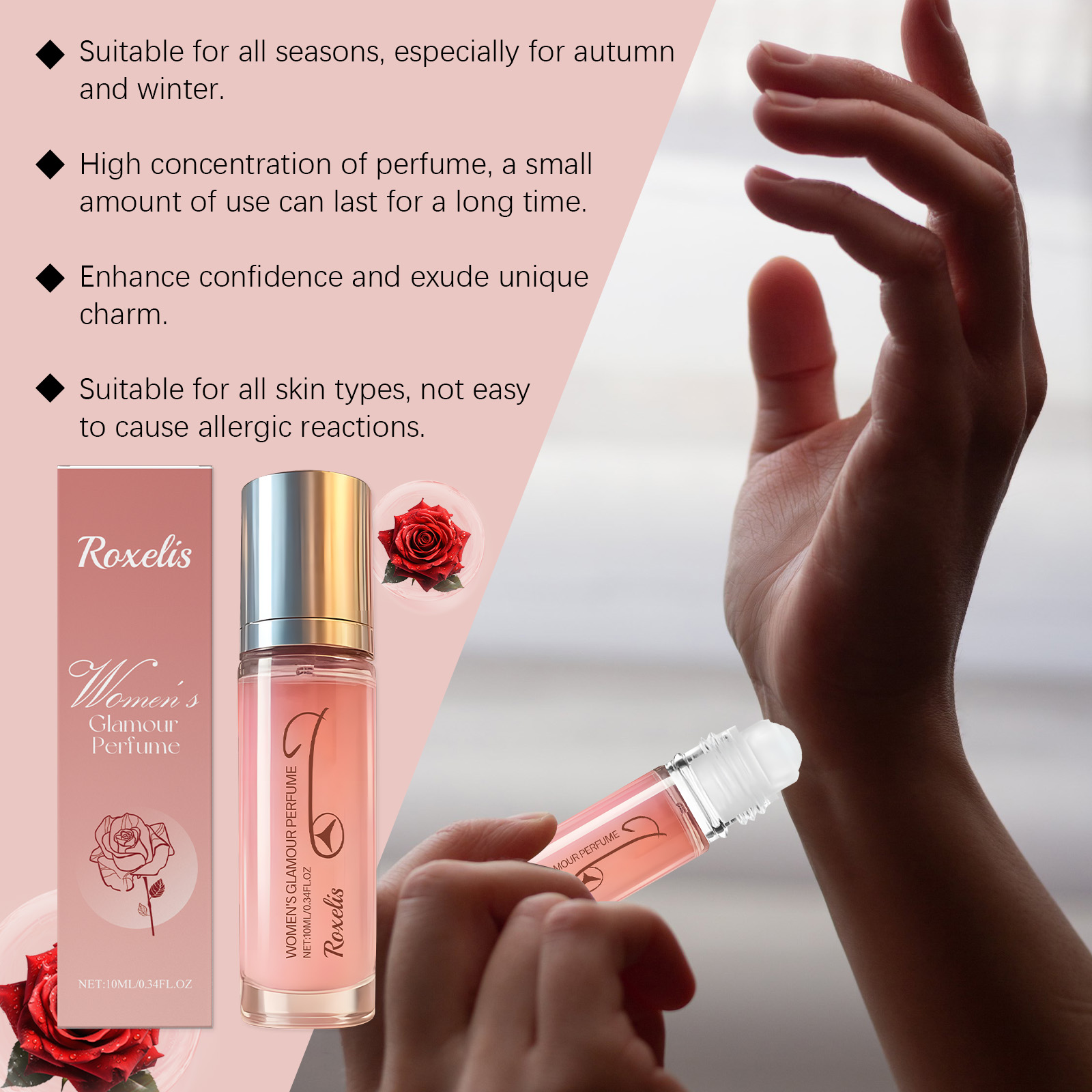 Ladies Pheromone Eau De Toilette Fresh Scent Exudes Unique Charm Long Lasting Fits All Occasions