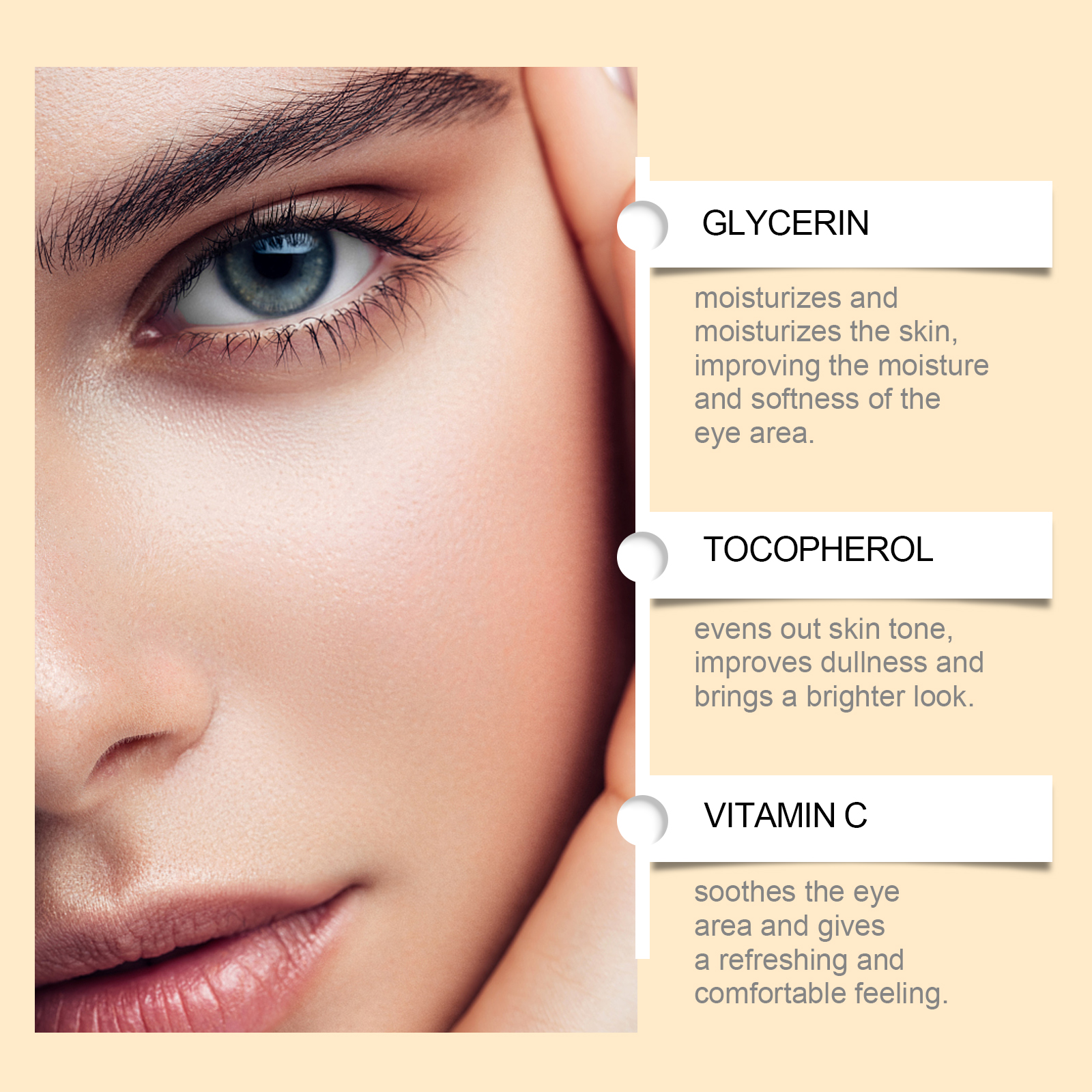 Moisturizing Eye Essence Oil Gentle Nourish Improve Fine Lines Hydrate Soft Eye Care Essence