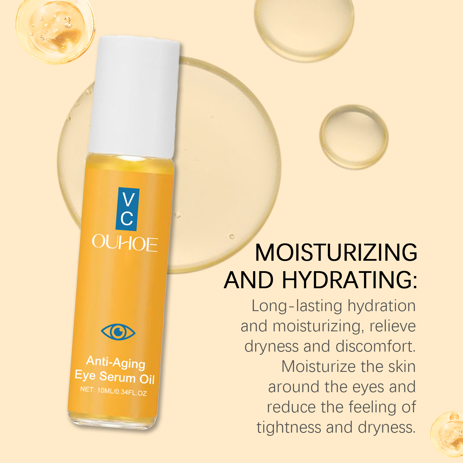 Moisturizing Eye Essence Oil Gentle Nourish Improve Fine Lines Hydrate Soft Eye Care Essence