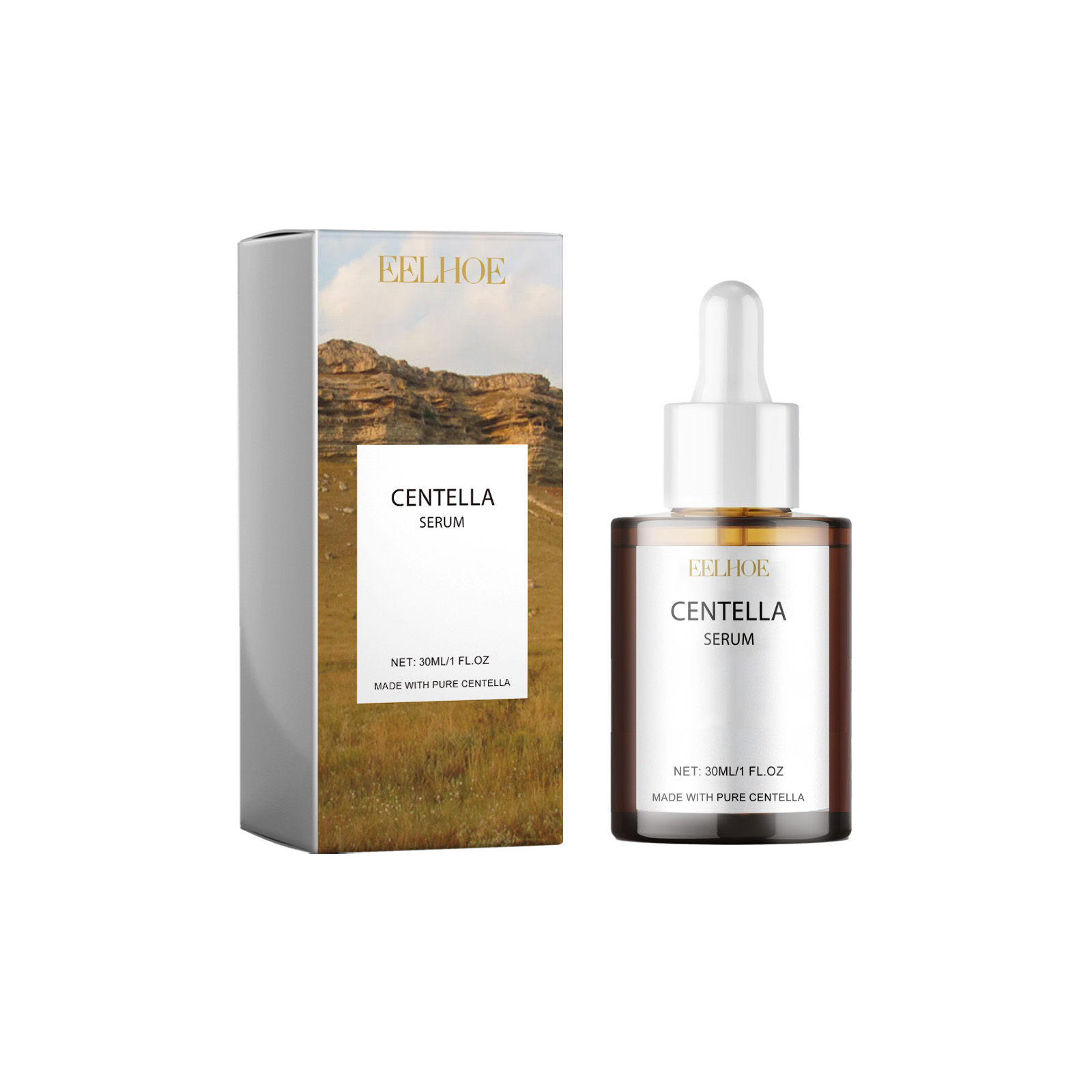 Centella Essence Serum Hydrating Brightening Soothing Dry Skin Daily Face Care Lightweight Nourishing