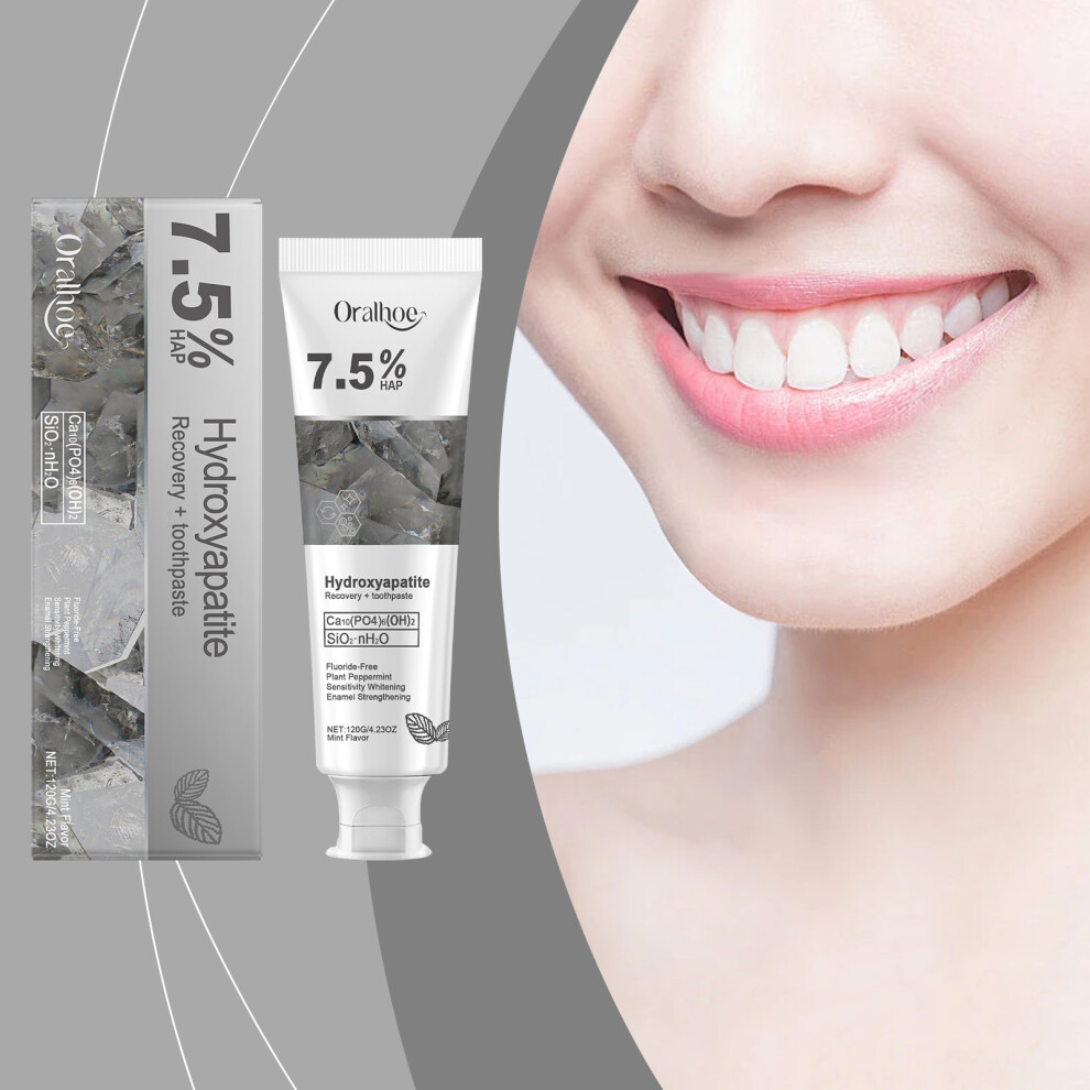 4X Hydroxyapatite Toothpaste Enamel Strengthening Sensitivity Whitening