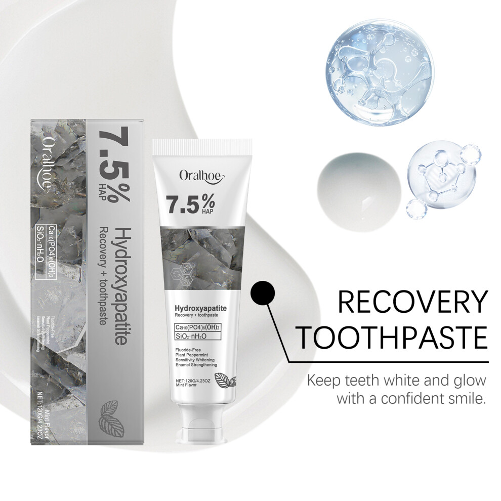 4X Hydroxyapatite Toothpaste Enamel Strengthening Sensitivity Whitening