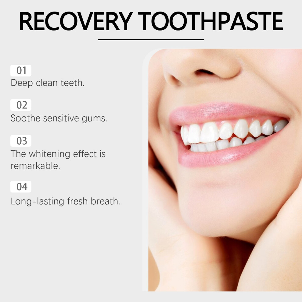 4X Hydroxyapatite Toothpaste Enamel Strengthening Sensitivity Whitening