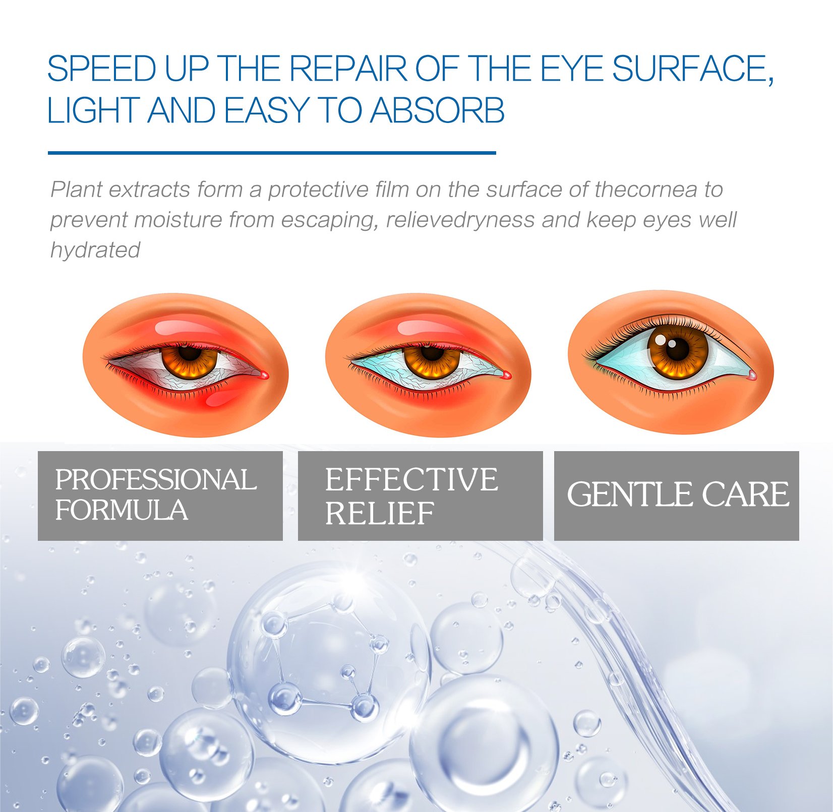 Eye Cooling Gel Soothing Moisturizing For Dry Tired Eyes Daily Eye Area Care 20g
