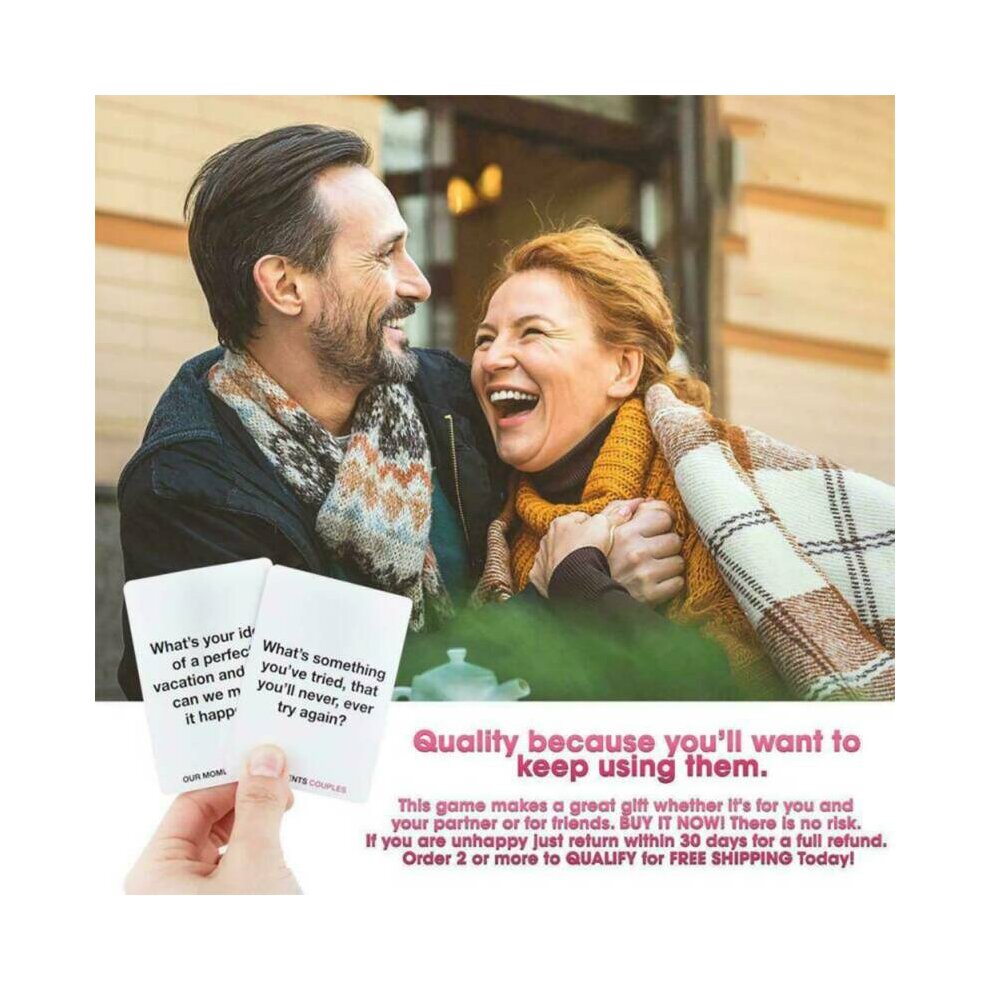 Our Moments Card Couples Funny Game Conversation Starters for Great Relationship