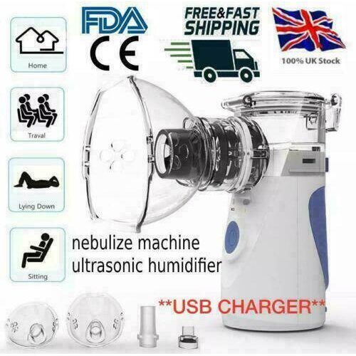 Portable Mini Nebulize Machine Ultrasonic USB Rechargeable Inhaler