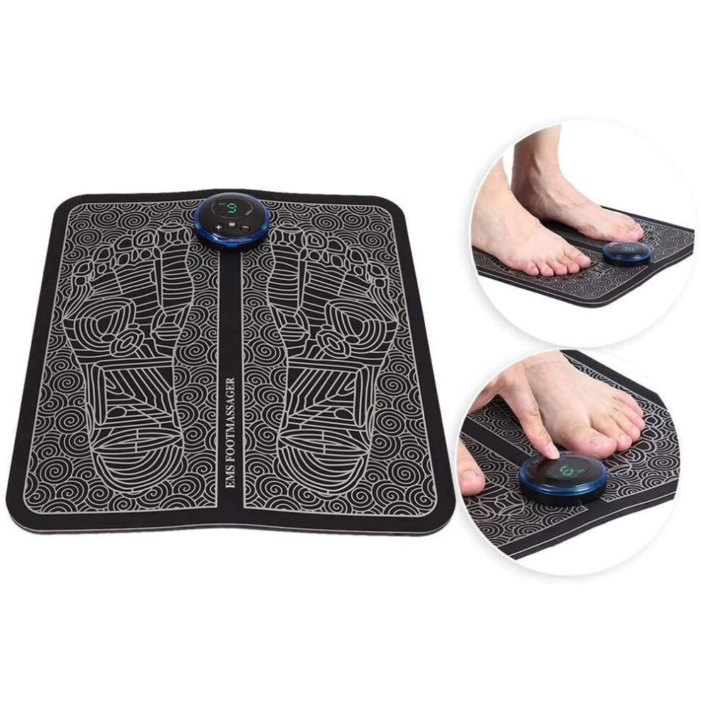 EMS Leg Reshaping Foot Massager Mat Pad Blood Muscle Relief Pain New