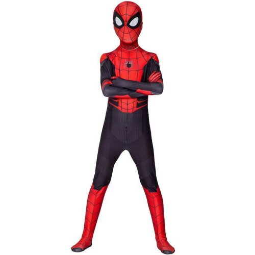 (Spiderman - Kids, 4-5 Years) Kid Boy Spider-Man Far From Home Spiderman Zentai Cosplay
