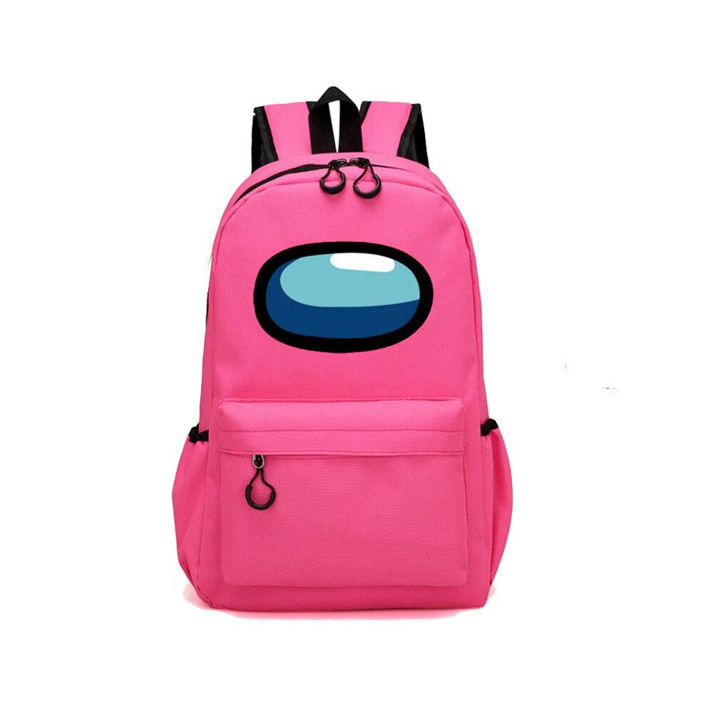 (Pink) Among Us Kids backpack students bag large capacity outdoor travel bag