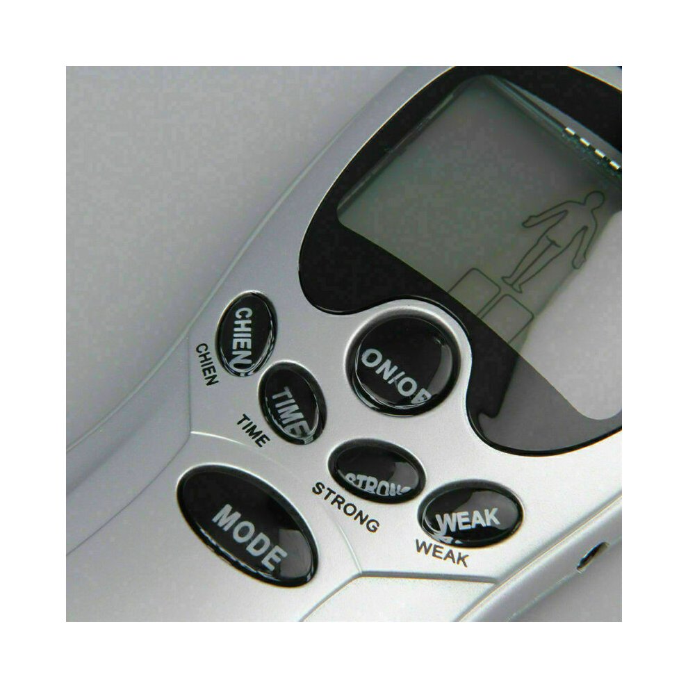 Tens Machine Digital Therapy Full Massager 8 Mode Large Display Ems Acupuncture Muscle Stimulator Machine for Pain Relief Back Neck Muscle and Joint