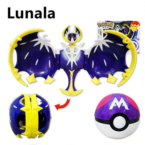 Pokémon Anime action Figure Poké Ball Toys Throwing Balls with Battle Figure Lunala Elf Dolls Kids Toys Gift