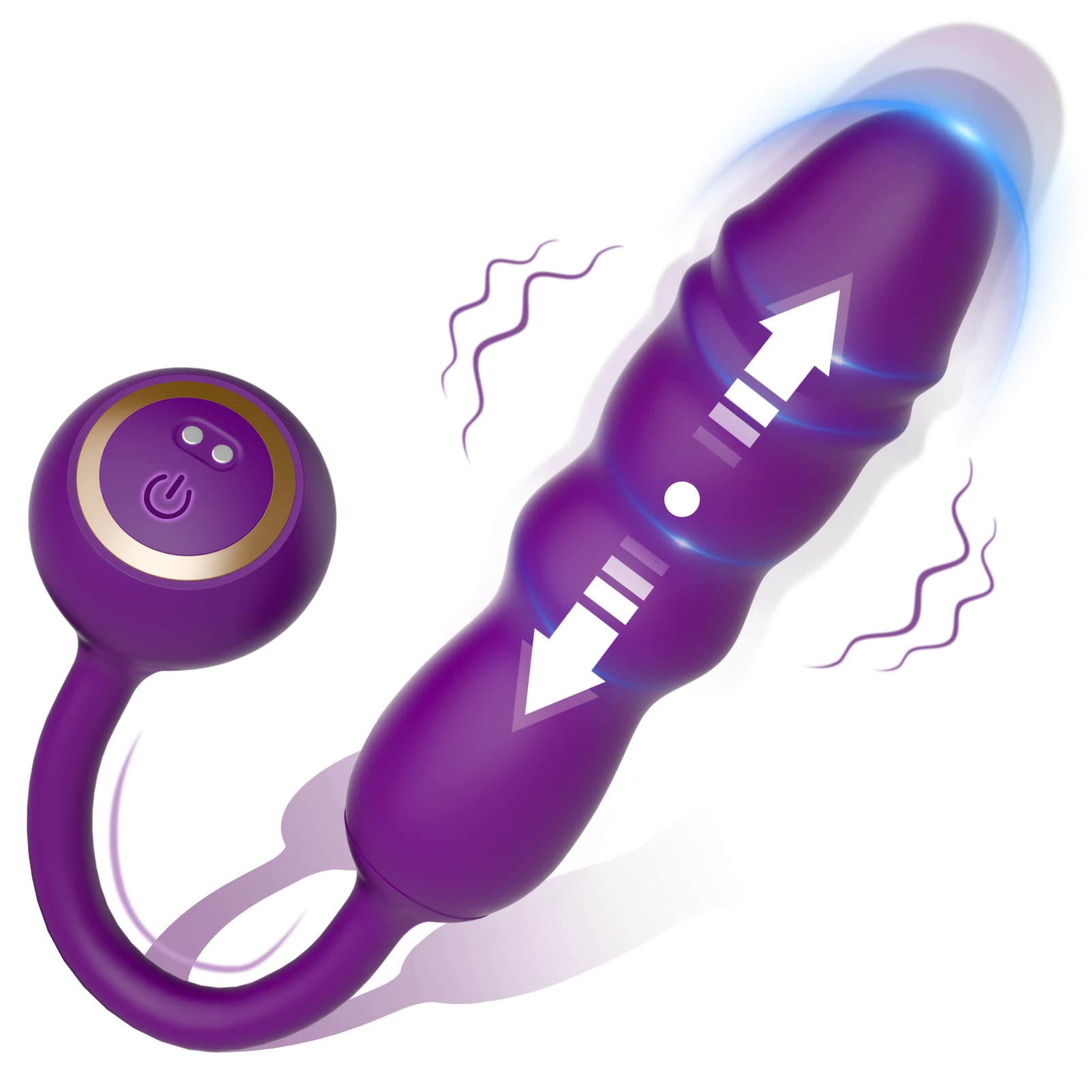 (Purple) G Spot Vibrator for Women Adult Sex Toys for Couple Clitoralal Stimulator Dildo Anal Bullet agina Massager with 10 Vibrating Thrusting Mode