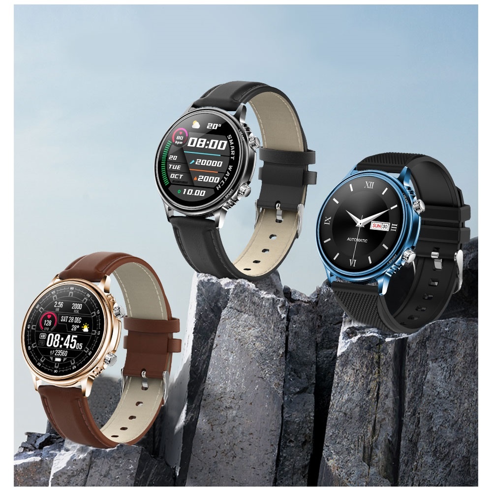 Smart Watch 1.32 Waterproof Oxygen Blood Pressure Bluetooth 5.0 Magnetic Charging Smartwatch