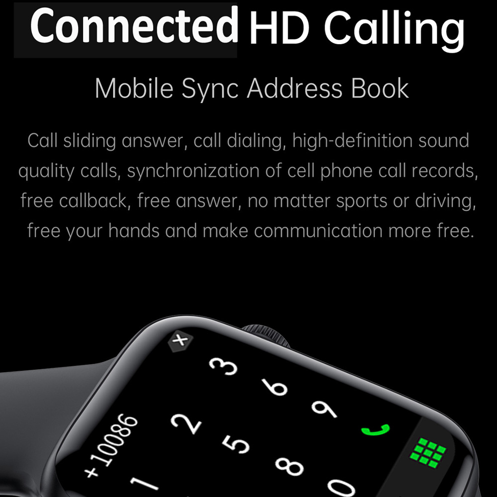 Smart Watch 1.78 Large Full Touch Screen Bluetooth-Compatible Call Wileless Charging Smartwatch