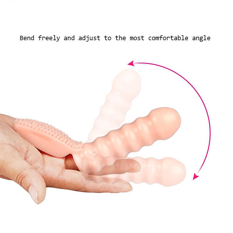 Sex Toy for her Female Masturbator Vagina Clitoral Vibrator Electric Adult Toy Girl Full Body Vibration Dildo Orgasm Massager Finger Shape Design Sex Pleasure