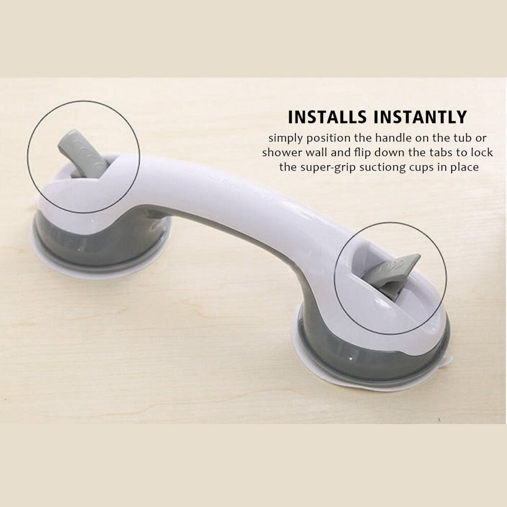 2X Bathroom Support Grab Handle Shower Safety Suction Grip Hand Rail