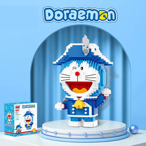 Educational Game Graphics Cartoon Doraemon Cat Building Blocks