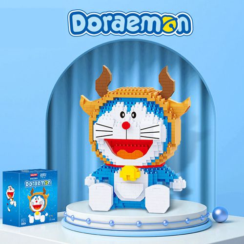 Doraemon Scorpio Aries Libra Cancer Leo Virgo Cat Animal Robot Pet Mini Diamond Blocks Bricks Building Toy