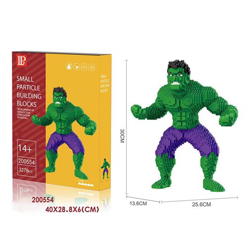 Superheroes Hulk Superman Mini figures Building Block Educational Game Toy